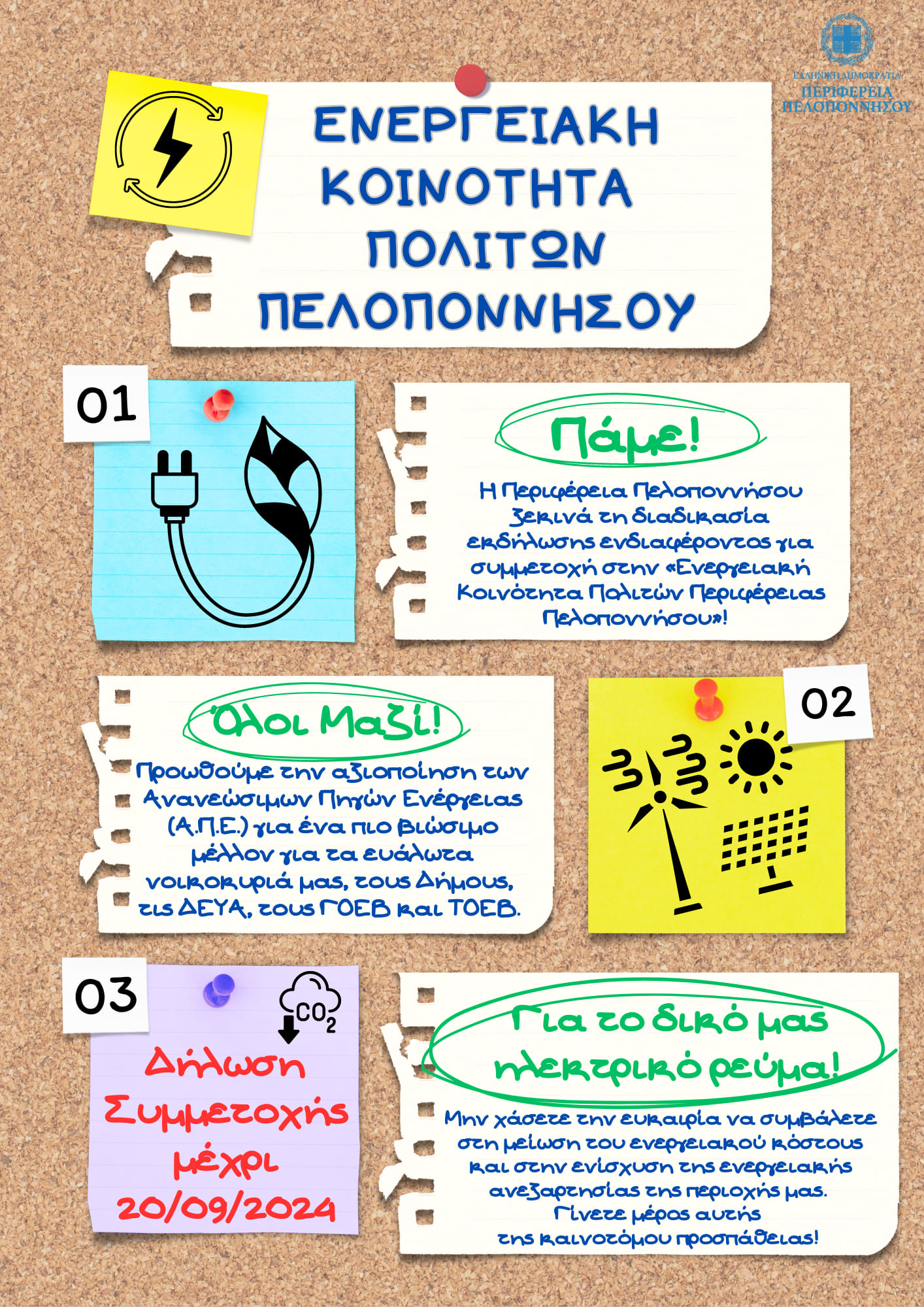 Read more about the article Ενεργειακή Κοινότητα Πολιτών Περιφέρειας Πελοποννήσου» (Ε.Κ.Π.)